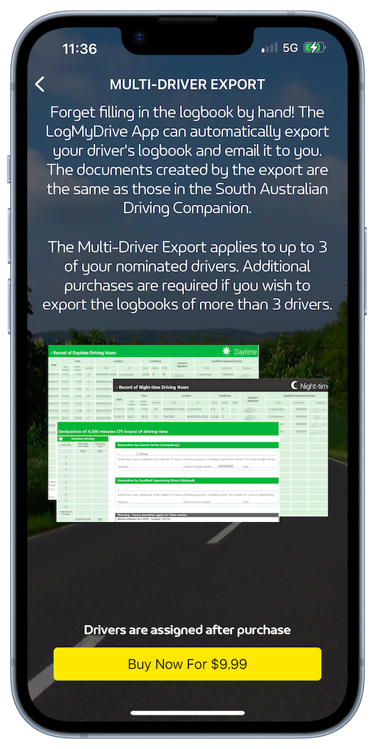 LogMyDrive Export Logbook