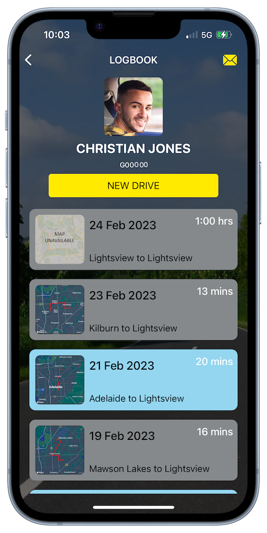 LogMyDrive Logbook